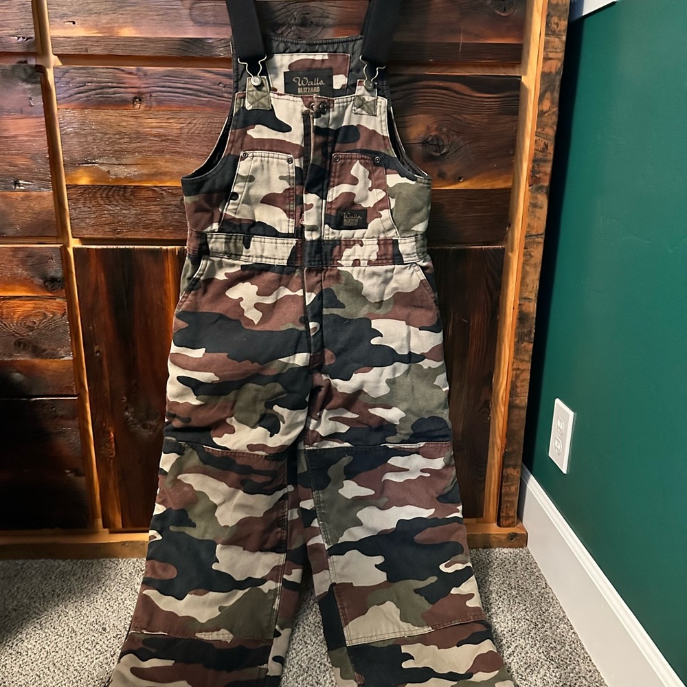 Walls Insulated Blizzard Pruf Camouflage Bib Overalls